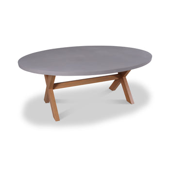 Luna Ellipse Concrete Table