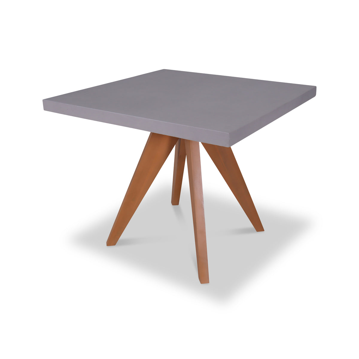 Luna 90cm Square Concrete Table from Roseland Furniture