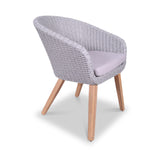 FSC 1 Luna 120cm Round table w 4 Sol Dining Chairs from Roseland Furniture