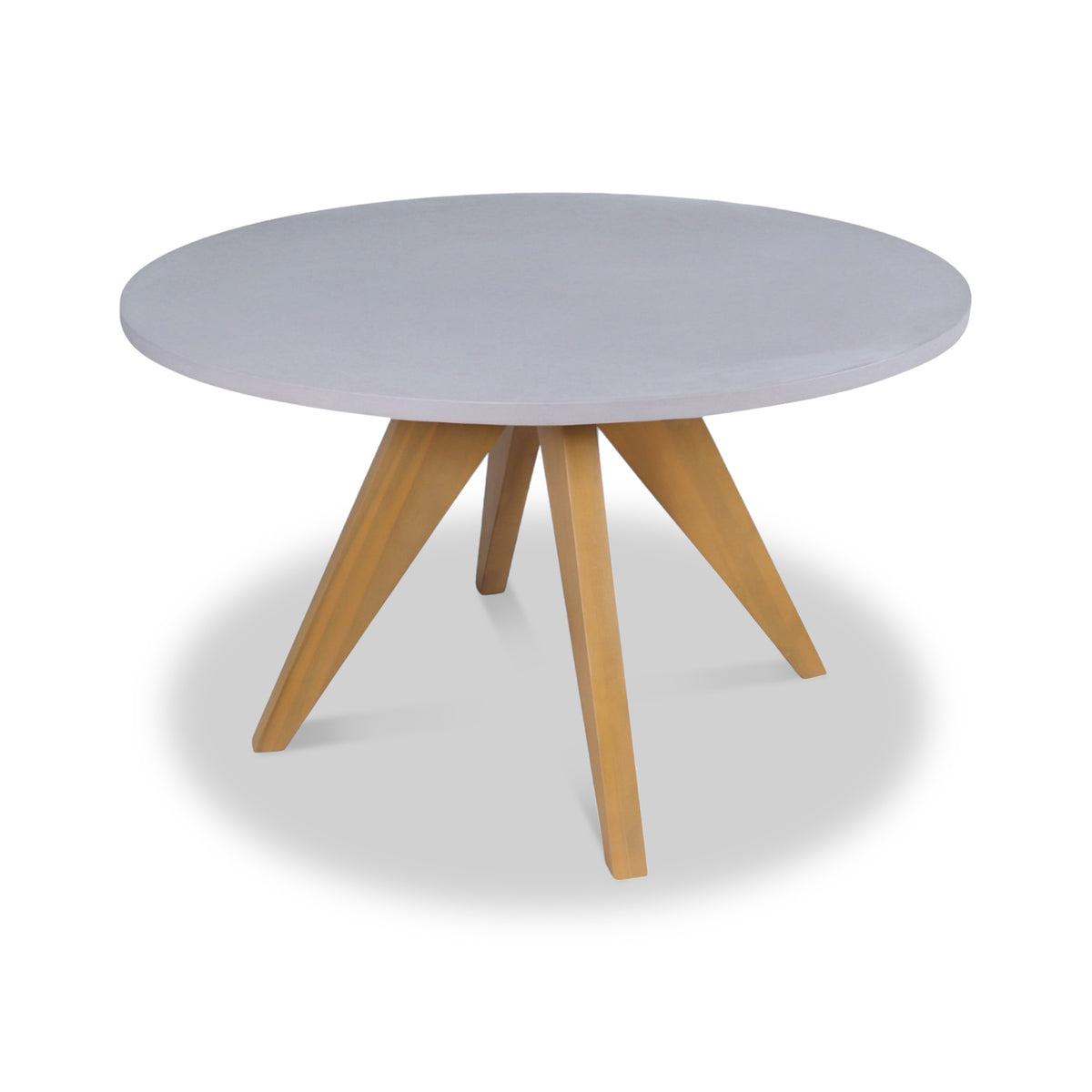 FSC 1 Luna 120cm Round table w 4 Sol Dining Chairs from Roseland Furniture