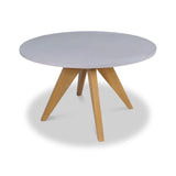 FSC 1 Luna 120cm Round table w 4 Sol Dining Chairs from Roseland Furniture