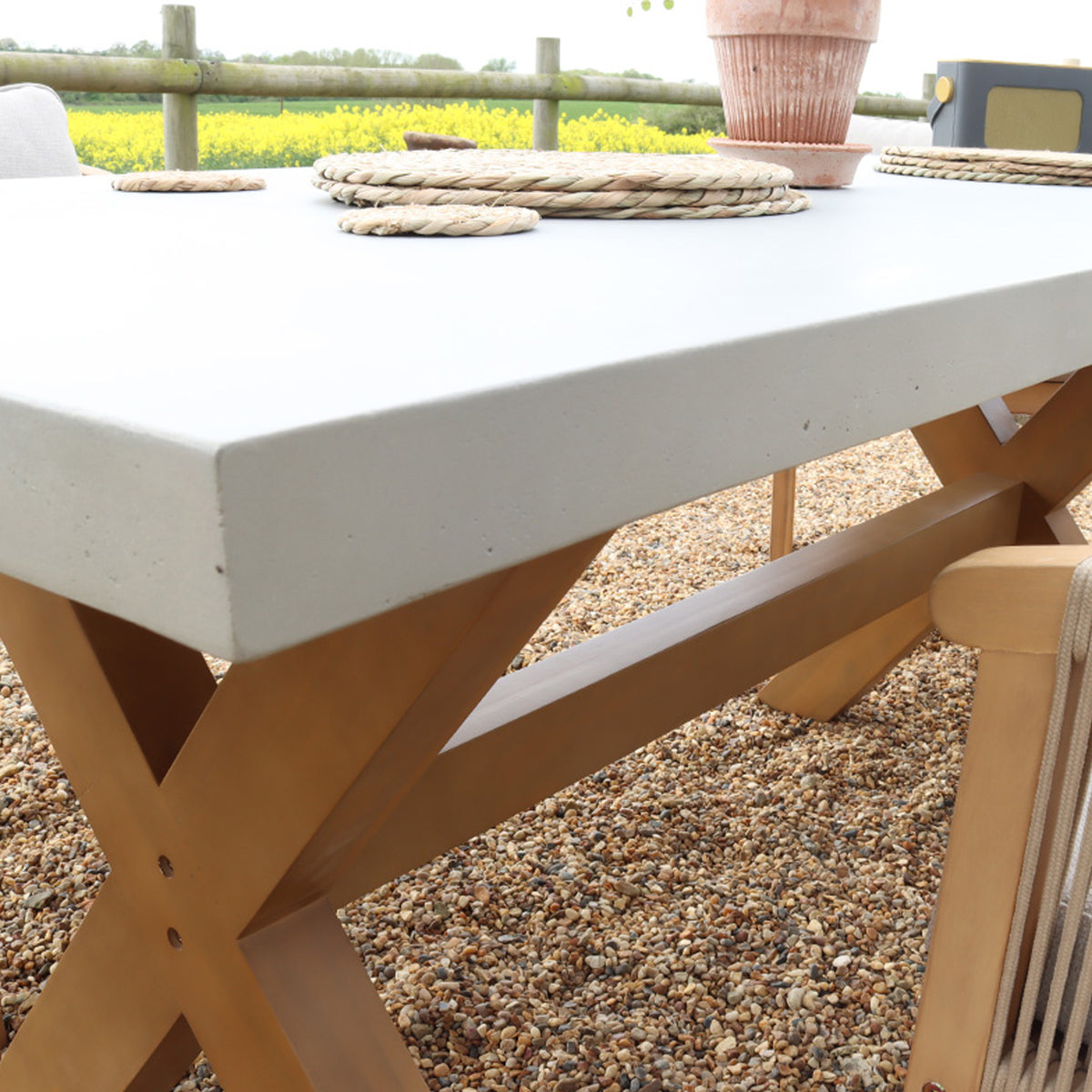 Luna 180x90cm Rectangular Table with 6 Roma Dining Chairs from Roseland Furniture