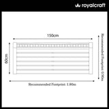 FSC 1 Lytham 3 Seater Bench from Roseland Furniture
