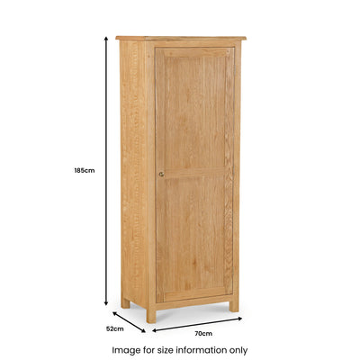 Lanner Oak Full Hanging Wardrobe