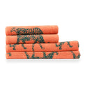 Leopard Repeat Orange Cotton Hand / Bath Towel