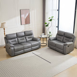 Lewisham Recliner 2 Seater Grey Angle1 from Roseland Furniture