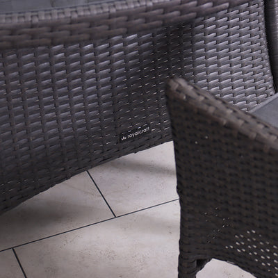 Malaga 6 Seat Deluxe Stacking 140cm Rattan Dining Set