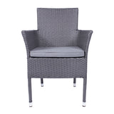 Malaga 2 Seat Deluxe Stacking Rattan Bistro Set from Roseland Furniture