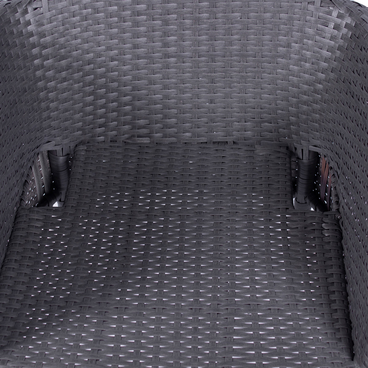 Malaga 2 Seat Deluxe Stacking Rattan Bistro Set from Roseland Furniture