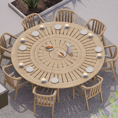 Maris 8 Seater Round Dining Table
