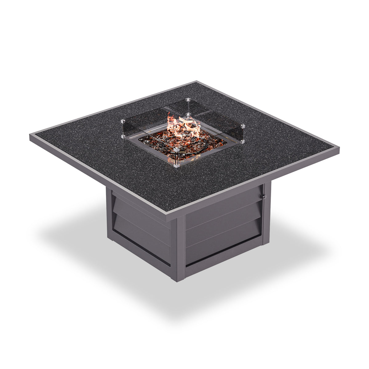 Mayfair 120cm Corner Fire Pit Table Garden Lounge Set