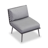 Mayfair 120cm Corner Fire Pit Table Garden Lounge Set