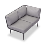 Mayfair 120cm Corner Fire Pit Table Garden Lounge Set