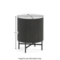 Milo Black Bedside Table from Roseland Furniture