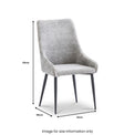 Maddie Grey Boucle Dining Chair from Roseland Furniture