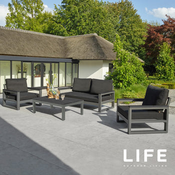 LIFE Mallorca Lounge Set with Lift Up Coffee Table