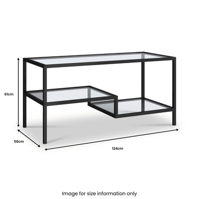 Miguel Iron 3 Tier Coffee Table