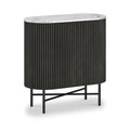 Milo Black Fluted Mini Sideboard from Roseland Furniture