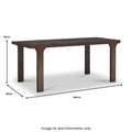 Mylor Oak 180cm Rectangular Dining Table from Roseland Furniture
