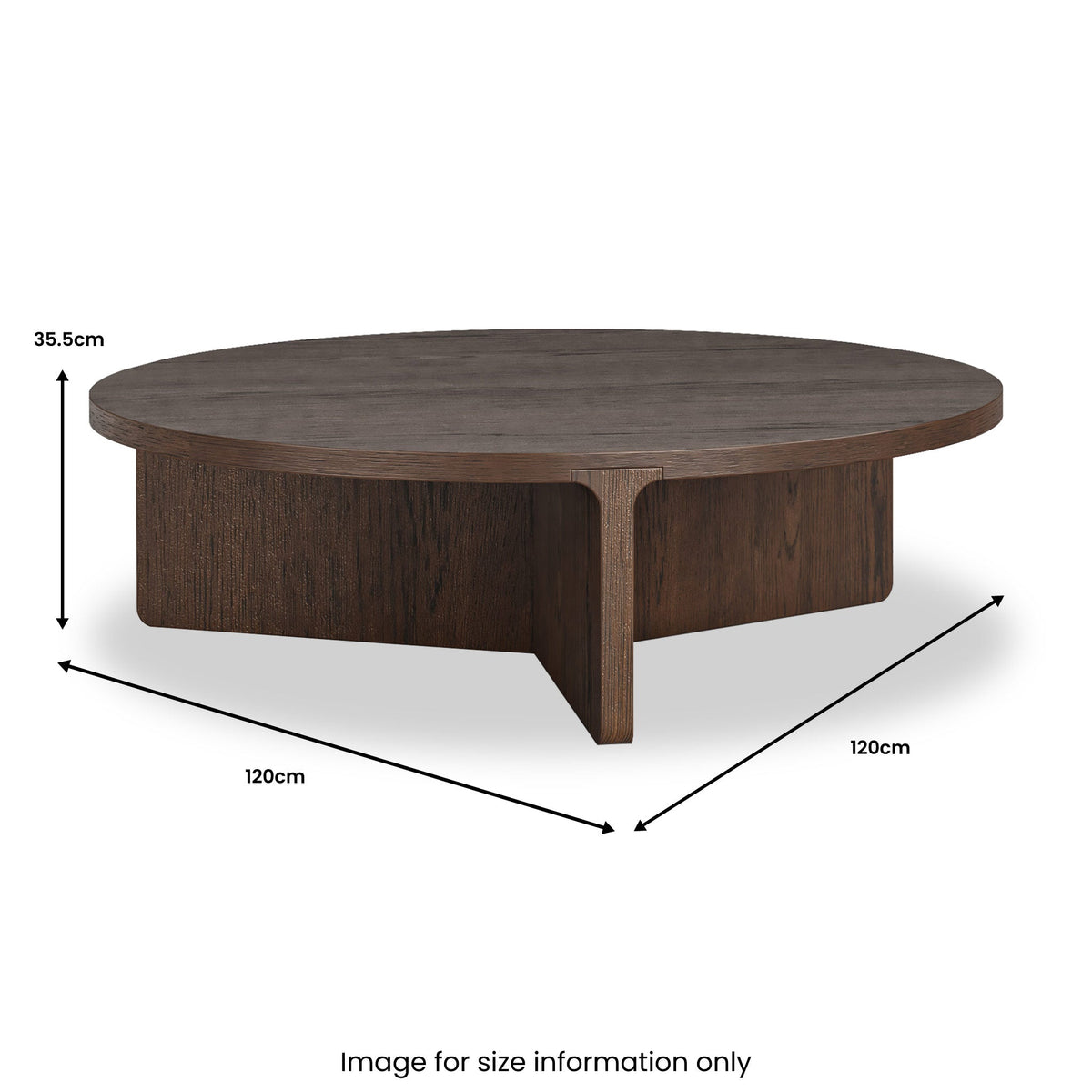 Mylor Oak Large Round Coffee Table from Roseland Furniture