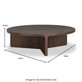 Mylor Oak Large Round Coffee Table from Roseland Furniture