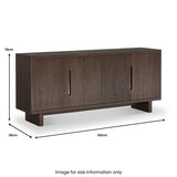 Mylor Oak Large Sideboard from Roseland Furniture