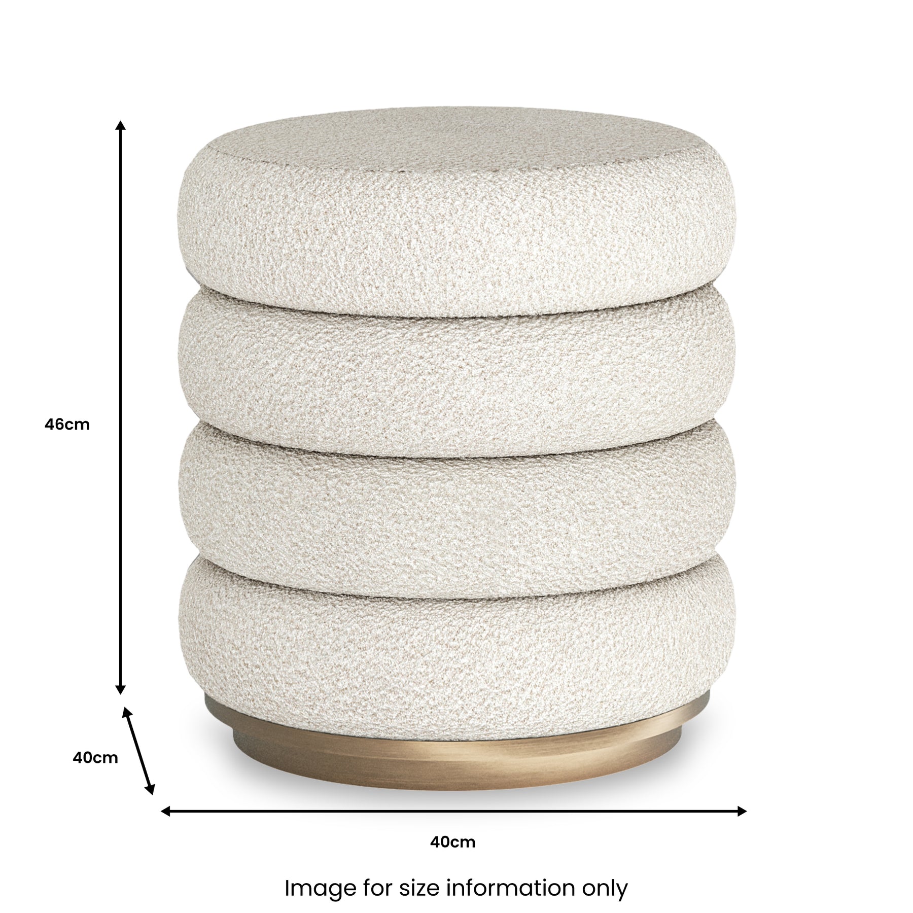 Mylor Oak Upholstered Foot Stool from Roseland Furniture