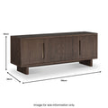 Mylor Oak 150cm TV Unit from Roseland Furniture