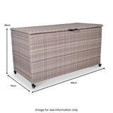 Natural Weave KD Cushion Storage Box 510L from Roseland Furniture
