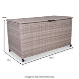 Natural Weave KD Cushion Storage Box 645L from Roseland Furniture