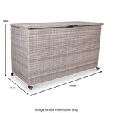 Natural Weave KD Cushion Storage Box 826L from Roseland Furniture