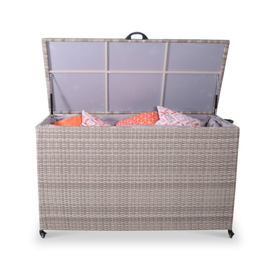 Natural Weave 826L Cushion Storage Box with Gas Lift