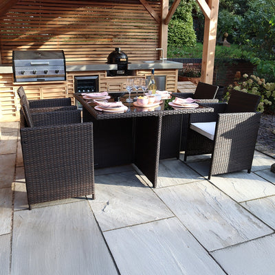Vada 4 Seat Rattan Cube Set