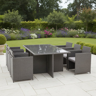 Vada 6 Seat Rattan Cube Set