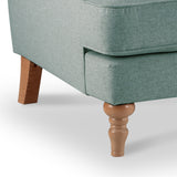 Norbury Snuggle Chair - Aqua Close Up From Roseland Furniture