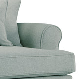 Norbury Snuggle Chair - Aqua Close Up From Roseland Furniture