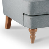 Norbury Snuggle Chair - Ashen Close Up From Roseland Furniture