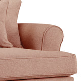 Norbury Snuggle Chair - Coral  Close Up From Roseland Furniture