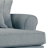 Norbury Snuggle Chair - Denim Close Up From Roseland Furniture