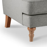 Norbury Snuggle Chair - Linen Close Up From Roseland Furniture