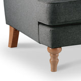 Norbury Snuggle Chair - Slate Close Up From Roseland Furniture