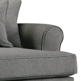 Norbury Snuggle Chair - Slate Close Up From Roseland Furniture