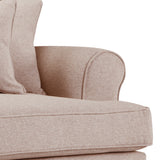 Norbury Snuggle Chair - Soft Pink Close Up From Roseland Furniture