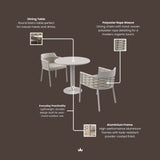 Olma 2 Seater Bistro Set from Roseland Furniture