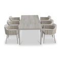 Olma 6 Seater Dining Table Chairs from Roseland Furniture