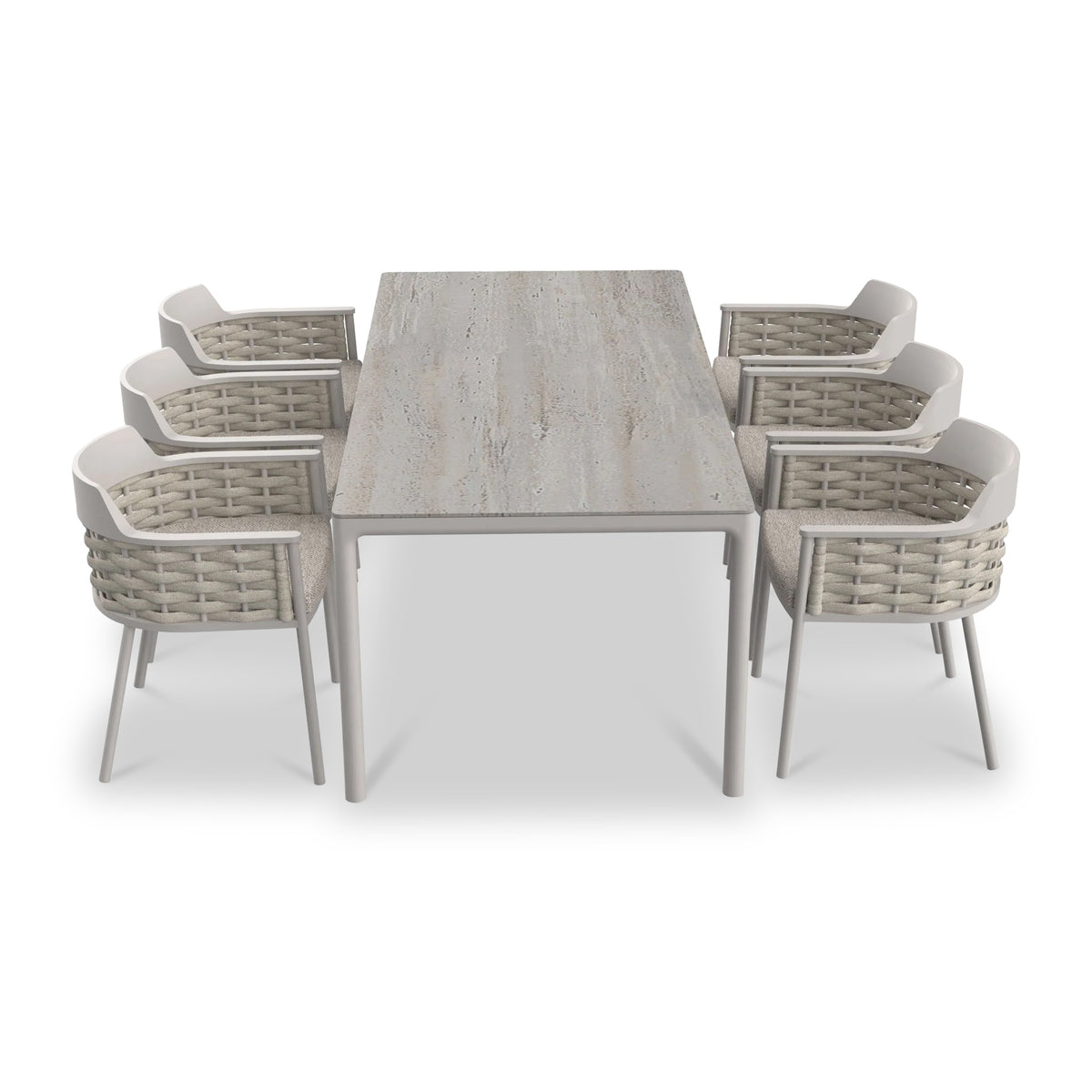 Olma 6 Seater Dining Table Chairs from Roseland Furniture