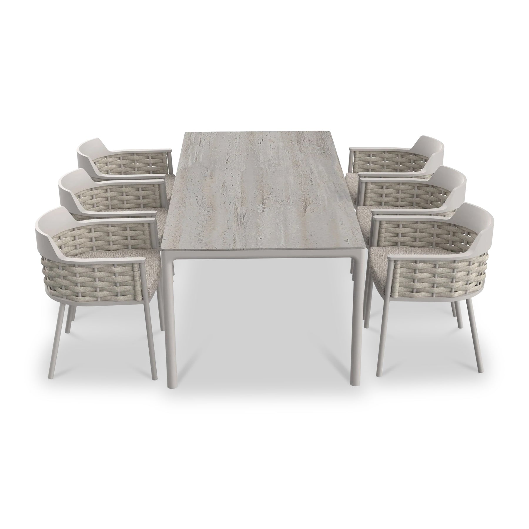 Olma 6 Seater Dining Table Chairs from Roseland Furniture