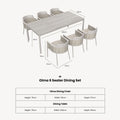 Olma 6 Seater Dining Table Chairs from Roseland Furniture
