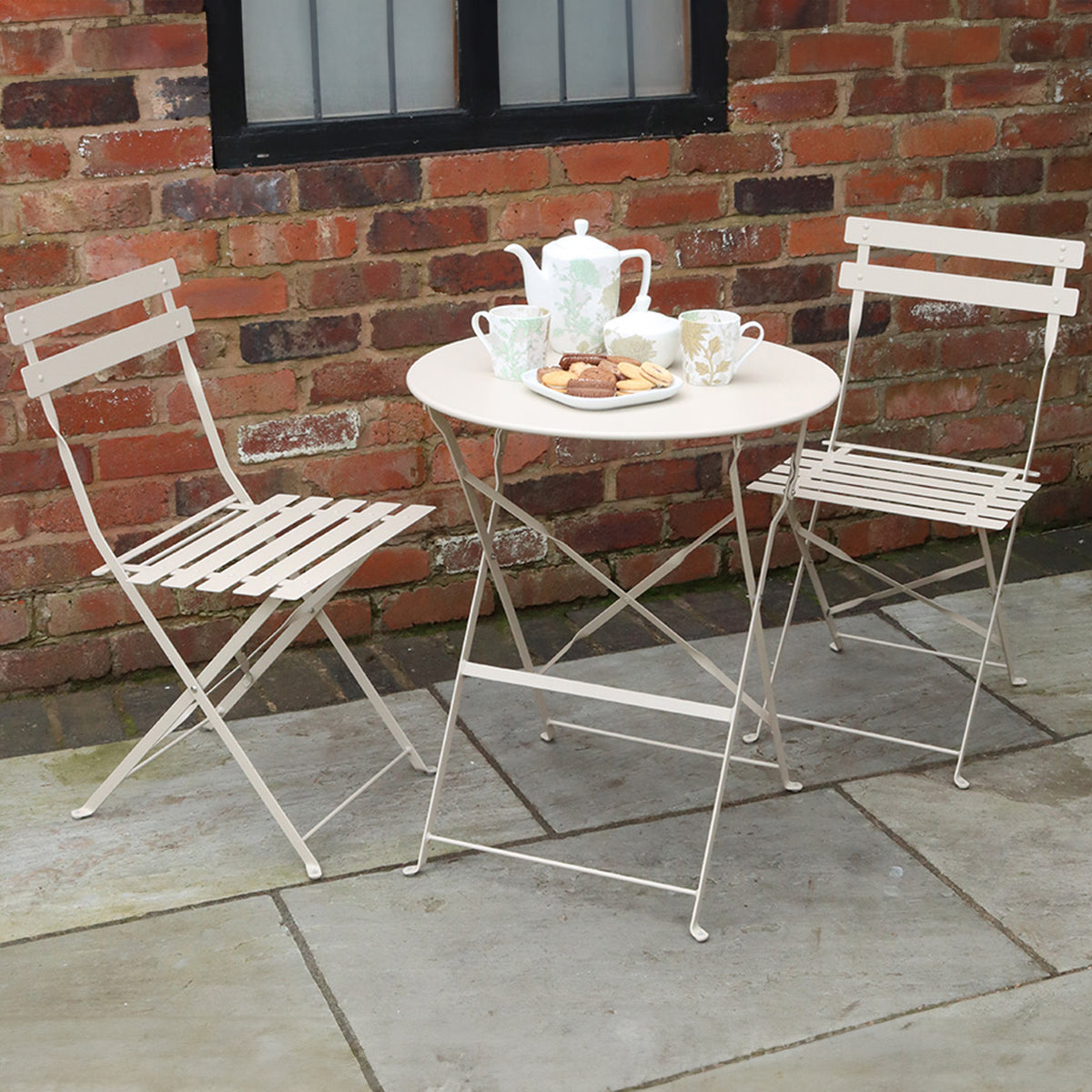 Padstow Champagne 60cm Bistro Set from Roseland Furniture