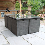Paris 10 Seat Lux Rattan Cube Set from Roseland Furniture